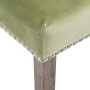 Silla de comedor de terciopelo verde claro de vidaXL, Sillas de comedor - Ref: Foro24-287953, Precio: 186,47 €, Descuento: %