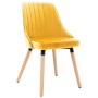 Dining chairs 2 units yellow velvet by vidaXL, dining chairs - Ref: Foro24-323059, Price: 172,06 €, Discount: %