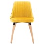 Dining chairs 2 units yellow velvet by vidaXL, dining chairs - Ref: Foro24-323059, Price: 172,06 €, Discount: %