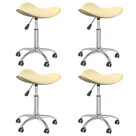 Swivel dining chairs 4 units cream synthetic leather by vidaXL, dining chairs - Ref: Foro24-3088539, Price: 119,28 €, Discoun...