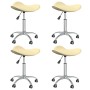 Swivel dining chairs 4 units cream synthetic leather by vidaXL, dining chairs - Ref: Foro24-3088539, Price: 119,28 €, Discoun...