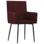 Dining chairs with armrests 2 units wine red fabric by vidaXL, dining chairs - Ref: Foro24-281848, Price: 146,49 €, Discount: %