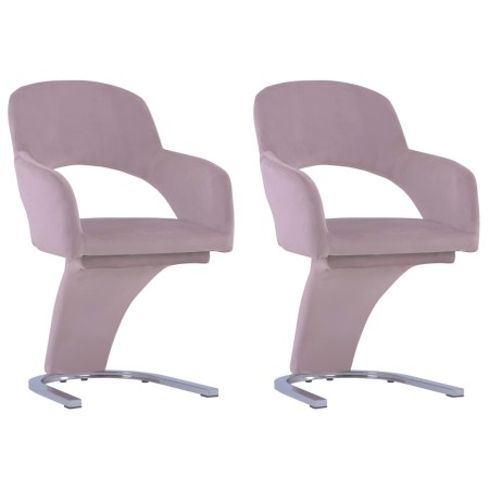 Sillas de comedor 2 unidades terciopelo rosa de vidaXL, Sillas de comedor - Ref: Foro24-287779, Precio: 220,43 €, Descuento: %