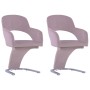 Sillas de comedor 2 unidades terciopelo rosa de vidaXL, Sillas de comedor - Ref: Foro24-287779, Precio: 220,43 €, Descuento: %