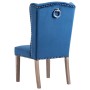 Silla de comedor de terciopelo azul de vidaXL, Sillas de comedor - Ref: Foro24-287950, Precio: 184,21 €, Descuento: %