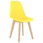 Sillas de comedor 4 unidades plástico amarillo de vidaXL, Sillas de comedor - Ref: Foro24-289117, Precio: 141,39 €, Descuento: %