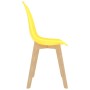 Sillas de comedor 4 unidades plástico amarillo de vidaXL, Sillas de comedor - Ref: Foro24-289117, Precio: 141,39 €, Descuento: %