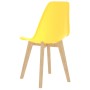 Dining chairs 4 units yellow plastic by vidaXL, dining chairs - Ref: Foro24-289117, Price: 141,64 €, Discount: %