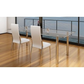 Dining chairs 2 units white synthetic leather by vidaXL, dining chairs - Ref: Foro24-60571, Price: 117,99 €, Discount: %