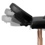 Faltbare Massageliege 4 Zonen schwarze Holzstruktur von vidaXL, Massageliegen - Ref: Foro24-110095, Preis: 198,08 €, Rabatt: %