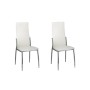 Sillas de comedor 2 unidades cuero sintético blanco de vidaXL, Sillas de comedor - Ref: Foro24-60571, Precio: 117,68 €, Descu...