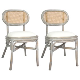 Dining chairs 2 units gray linen by vidaXL, dining chairs - Ref: Foro24-325479, Price: 164,99 €, Discount: %