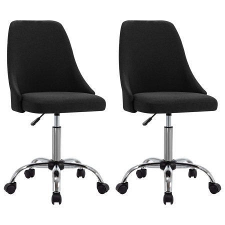 Dining chairs 2 units black fabric by vidaXL, dining chairs - Ref: Foro24-323232, Price: 141,98 €, Discount: %