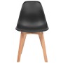 Dining chairs 6 units black plastic by vidaXL, dining chairs - Ref: Foro24-244779, Price: 235,99 €, Discount: %