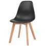 Dining chairs 6 units black plastic by vidaXL, dining chairs - Ref: Foro24-244779, Price: 235,99 €, Discount: %