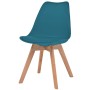 Dining chairs 4 units turquoise plastic by vidaXL, dining chairs - Ref: Foro24-244790, Price: 239,93 €, Discount: %