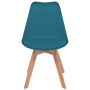 Dining chairs 4 units turquoise plastic by vidaXL, dining chairs - Ref: Foro24-244790, Price: 239,93 €, Discount: %