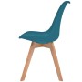 Dining chairs 4 units turquoise plastic by vidaXL, dining chairs - Ref: Foro24-244790, Price: 239,93 €, Discount: %