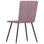 Sillas de comedor 2 unidades terciopelo rosa de vidaXL, Sillas de comedor - Ref: Foro24-287812, Precio: 87,99 €, Descuento: %