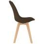 Dining chairs 4 units brown fabric by vidaXL, dining chairs - Ref: Foro24-324164, Price: 173,99 €, Discount: %