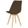 Dining chairs 4 units brown fabric by vidaXL, dining chairs - Ref: Foro24-324164, Price: 173,99 €, Discount: %