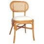 Dining chairs 2 units light brown linen by vidaXL, dining chairs - Ref: Foro24-325480, Price: 211,82 €, Discount: %