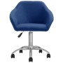 Sillas de comedor giratorias 6 unidades tela azul de vidaXL, Sillas de comedor - Ref: Foro24-3089584, Precio: 394,36 €, Descu...