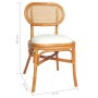 Dining chairs 2 units light brown linen by vidaXL, dining chairs - Ref: Foro24-325480, Price: 211,82 €, Discount: %