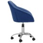 Sillas de comedor giratorias 6 unidades tela azul de vidaXL, Sillas de comedor - Ref: Foro24-3089584, Precio: 394,36 €, Descu...