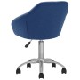 Drehbare Esszimmerstühle, 6 Einheiten, blauer Stoff von vidaXL, Essstühle - Ref: Foro24-3089584, Preis: 394,36 €, Rabatt: %