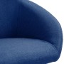 Sillas de comedor giratorias 6 unidades tela azul de vidaXL, Sillas de comedor - Ref: Foro24-3089584, Precio: 394,36 €, Descu...