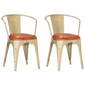 Dining chairs 2 units brown synthetic leather by vidaXL, dining chairs - Ref: Foro24-286606, Price: 173,65 €, Discount: %