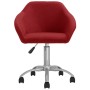 Sillas de comedor giratorias 4 unidades tela rojo tinto de vidaXL, Sillas de comedor - Ref: Foro24-3089575, Precio: 262,99 €,...