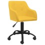 Sillas de comedor giratorias 4 unidades tela amarillo de vidaXL, Sillas de comedor - Ref: Foro24-3089409, Precio: 257,99 €, D...