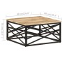 Couchtisch aus massivem Mangoholz, 68 x 68 x 35 cm von vidaXL, Couchtisch - Ref: Foro24-287364, Preis: 110,99 €, Rabatt: %