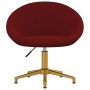 Sillas de comedor 4 unidades terciopelo rojo tinto de vidaXL, Sillas de comedor - Ref: Foro24-3089539, Precio: 284,62 €, Desc...