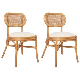 Linen dining chairs 2 units by vidaXL, dining chairs - Ref: Foro24-325478, Price: 182,41 €, Discount: %