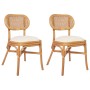 Linen dining chairs 2 units by vidaXL, dining chairs - Ref: Foro24-325478, Price: 182,41 €, Discount: %