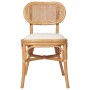 Linen dining chairs 2 units by vidaXL, dining chairs - Ref: Foro24-325478, Price: 182,41 €, Discount: %