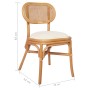 Linen dining chairs 2 units by vidaXL, dining chairs - Ref: Foro24-325478, Price: 182,41 €, Discount: %