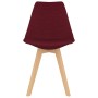 Dining chairs 2 units red fabric by vidaXL, dining chairs - Ref: Foro24-324169, Price: 122,66 €, Discount: %