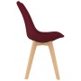 Dining chairs 2 units red fabric by vidaXL, dining chairs - Ref: Foro24-324169, Price: 122,66 €, Discount: %