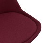 Sillas de comedor 2 unidades tela rojo tinto de vidaXL, Sillas de comedor - Ref: Foro24-324169, Precio: 122,66 €, Descuento: %