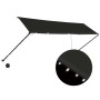 Retractable awning with LED anthracite gray 400x150 cm by vidaXL, Awnings - Ref: Foro24-145920, Price: 74,54 €, Discount: %