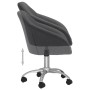 Swivel dining chairs 4 units dark gray fabric by vidaXL, dining chairs - Ref: Foro24-3089567, Price: 267,99 €, Discount: %