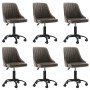 Swivel dining chairs 6 units dark gray velvet by vidaXL, dining chairs - Ref: Foro24-3089983, Price: 371,03 €, Discount: %