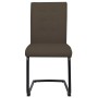 Cantilever dining chairs 2 units brown fabric by vidaXL, dining chairs - Ref: Foro24-287830, Price: 127,33 €, Discount: %