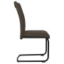 Cantilever dining chairs 2 units brown fabric by vidaXL, dining chairs - Ref: Foro24-287830, Price: 127,33 €, Discount: %