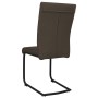 Cantilever dining chairs 2 units brown fabric by vidaXL, dining chairs - Ref: Foro24-287830, Price: 127,33 €, Discount: %