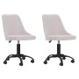 Swivel dining chairs 2 units cream fabric by vidaXL, dining chairs - Ref: Foro24-330881, Price: 118,73 €, Discount: %